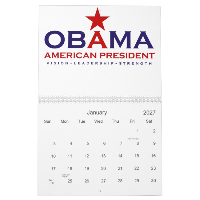 Calendário Presidente Obama 2013 (Jan 2027)