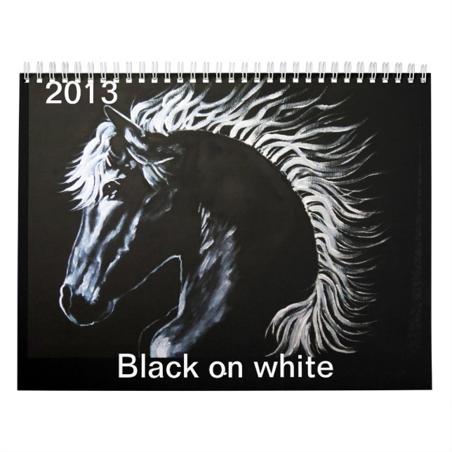 Calendário Preto em Callender branco (Capa)