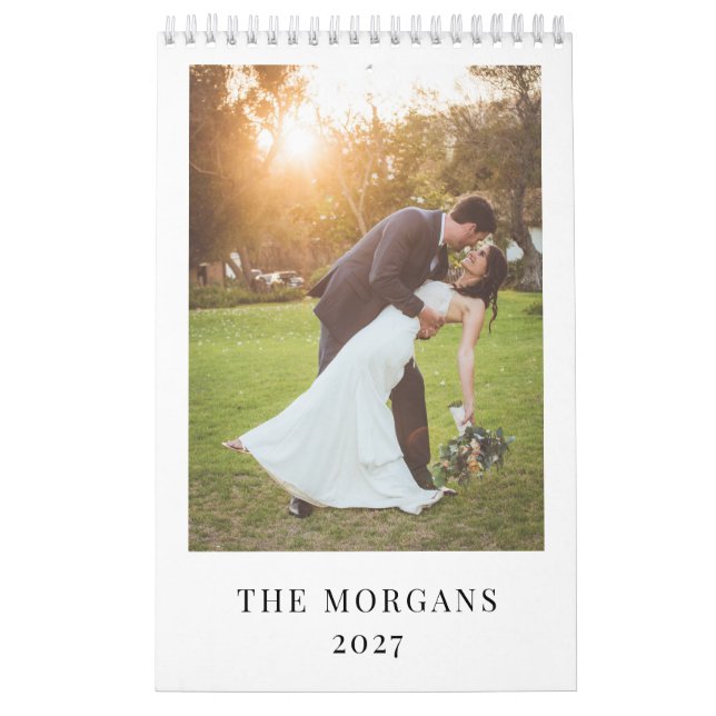 Calendário Primeiro Natal Casado Presente de Foto de Casament (Capa)