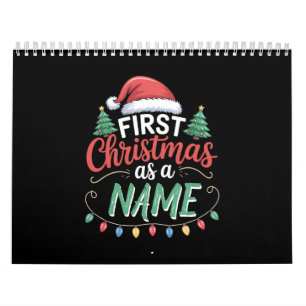 Calendário Primeiro Natal Personalizado Como Uma Família Corr
