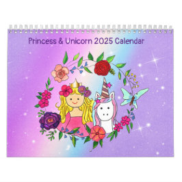 Calendário Princesa e Unicórn 2025 Volume 4