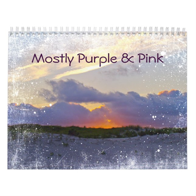 Calendário - Principalmente Roxo e Rosa (Capa)