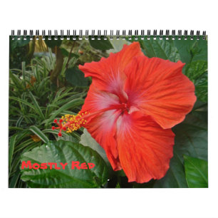 Calendário - Principalmente Vermelho