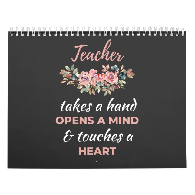 Calendário Professora Pega Mão Abre Mente (Capa)