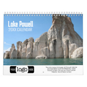 Calendário Promocional Viagem de fotografia Lake Powell