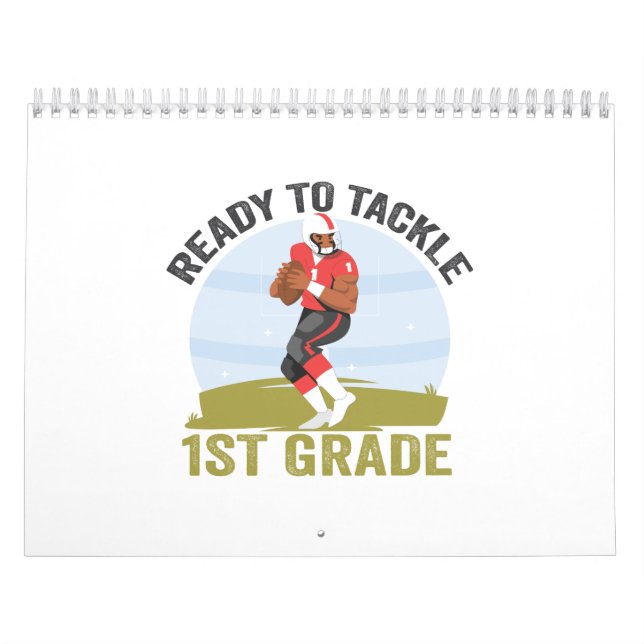 Calendário Pronto Para Combater O Rugby Da Fantasia De Futebo (Capa)