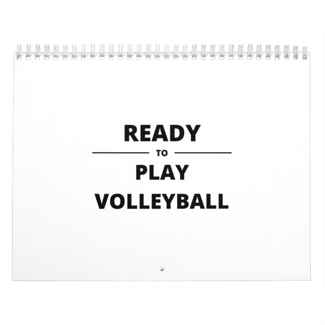 CALENDÁRIO PRONTO PARA JOGAR VOLLEYBALL (Capa)
