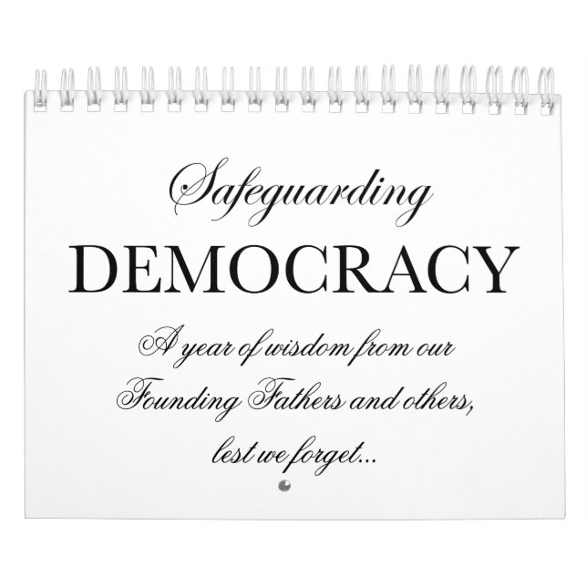 Calendário Protegendo a Democracia (Capa)