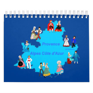 Calendário Provence-Alpes-Côte d'Azur, France