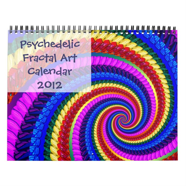 Calendário psicadélico 2012 da arte do Fractal (Capa)