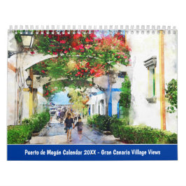 Calendário Puerto de Mogán Calendar 2026 – Gran Canaria Villa