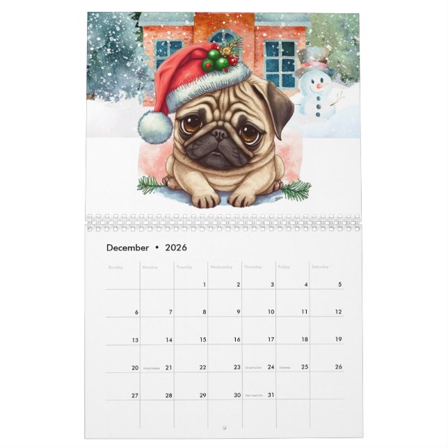 Calendário Pug (Dez 2026)