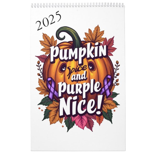 Calendário Pumpkin Spice e Purple Nice: Engraçadas Queda (Capa)