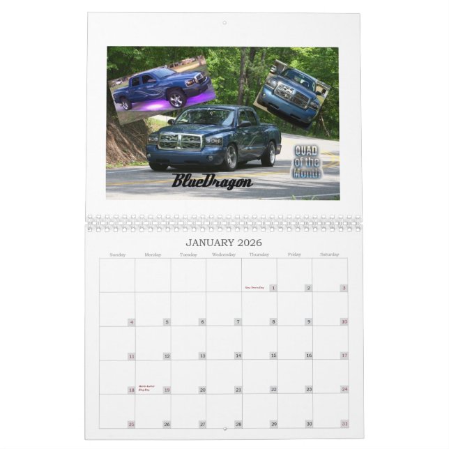 Calendário quadrado 2011 (Jan 2026)