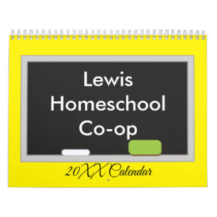 Calendário Quadro de discussão em fundo amarelo