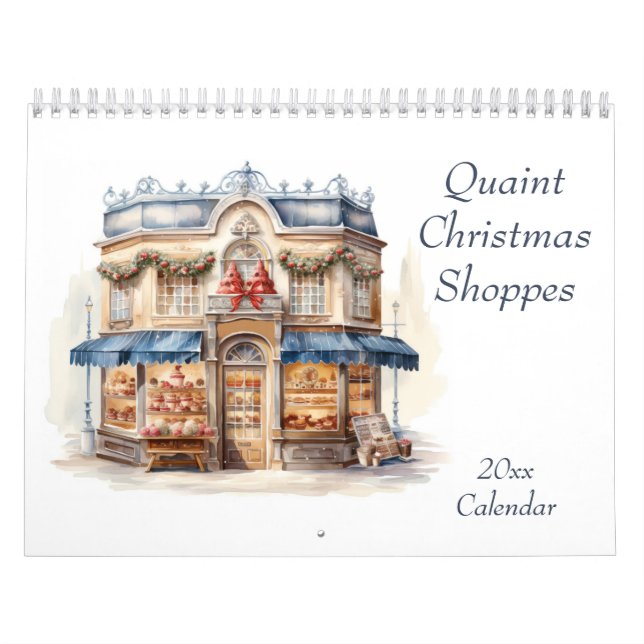 Calendário Quaint Christmas Shoppes (Capa)