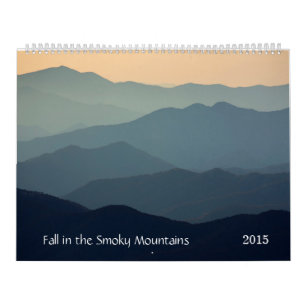 Calendário Queda nas montanhas fumarentos