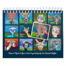 Calendário Quirky Alpaca com histórias 20z