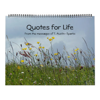 Calendário Quotes for Life calendar Option A