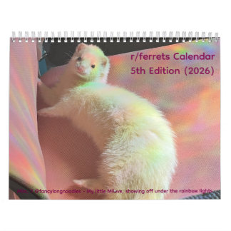 Calendário r/ferrets Calendar 5th Edition (2026)