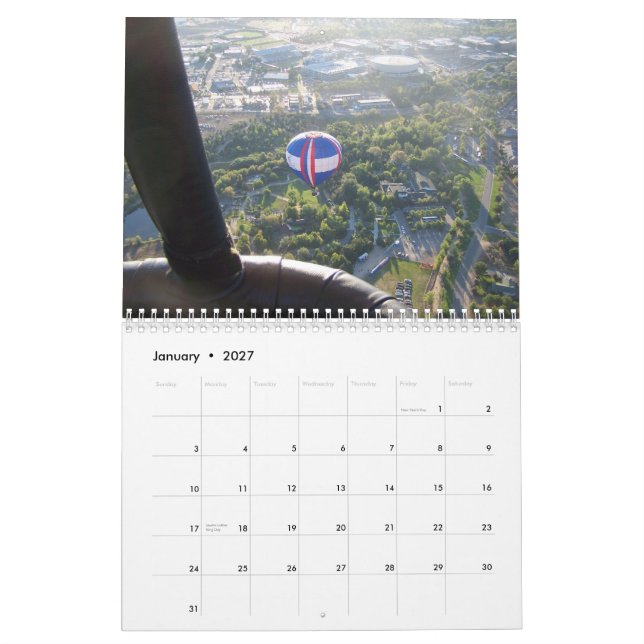 Calendário Raças do balão (Jan 2027)