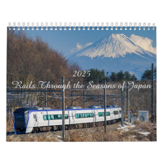 Calendário Rails Through the Seasons of Japan 2025 日本の鉄道風景