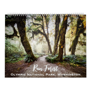 Calendário Rain Forest ・ Parque Nacional da Olimpiadas, Washi
