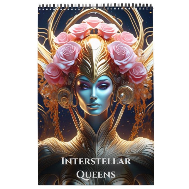 Calendário Rainhas Interestelares de Ivy e Bat Art (Capa)