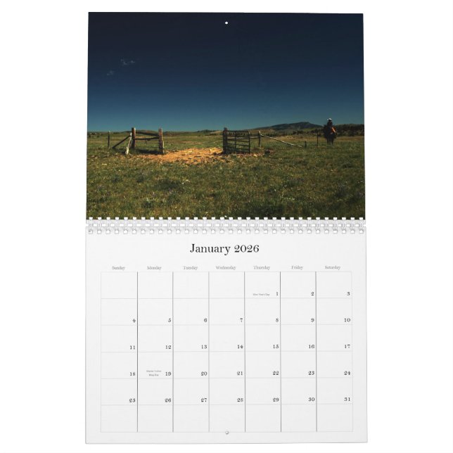 Calendário Rancho de Sweetgrass (Jan 2026)