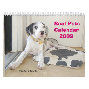 Calendário real dos animais de estimação 2009