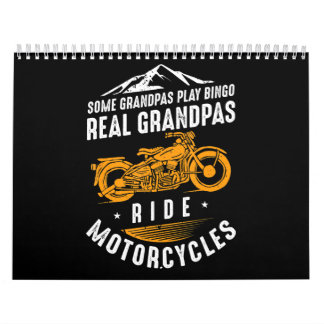 Calendário Real Grandpas Andam Motocicletas Presentes Para Bi