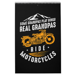 Calendário Real Grandpas Andam Motocicletas Presentes Para Bi