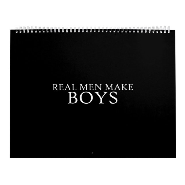 Calendário real men make boys (Capa)