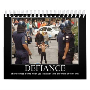 Calendário rebelde do desafio
