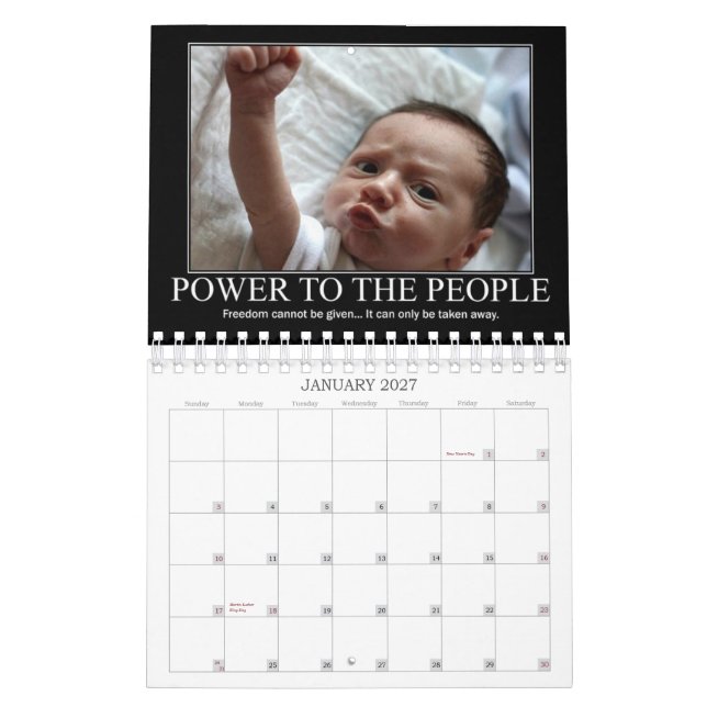 Calendário rebelde impressionante (Jan 2027)