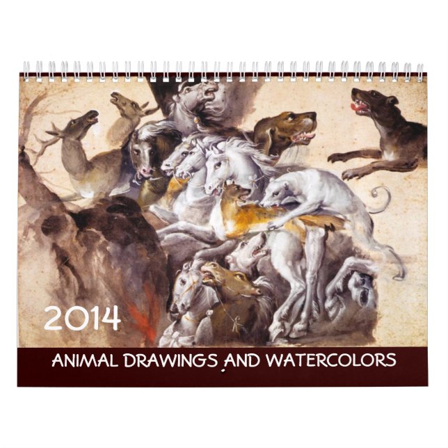 Calendário RECOLHA DE ARTES FINAS/Desenhos de animais 2014 (Capa)