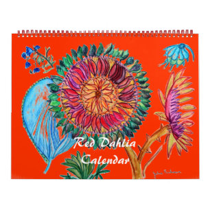 Calendário Red Dahlia Calendar