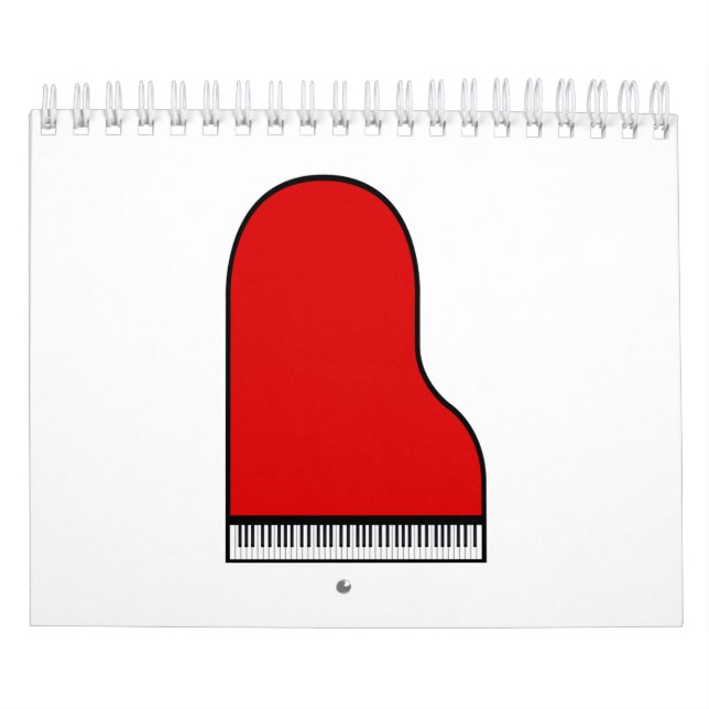 Calendário Red Grand Piano (Capa)