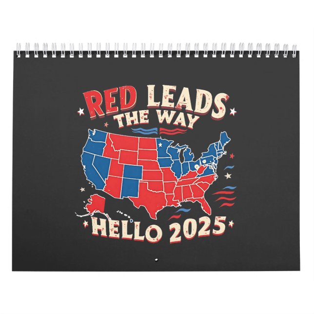 Calendário Red Lidera o Caminho Alô - Trump de Inauguração 20 (Capa)