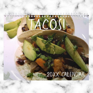 Calendário Restaurante de Comida Mexicana Amante de Taco
