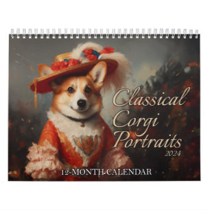 Calendário Retratos Corgi Clássicos
