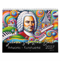 Retratos de Johann Sebastian Bach 2027: Obras de A