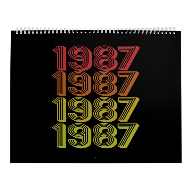 Calendário Retro Born In 1987 (Capa)