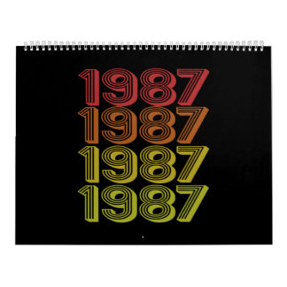 Calendário Retro Born In 1987