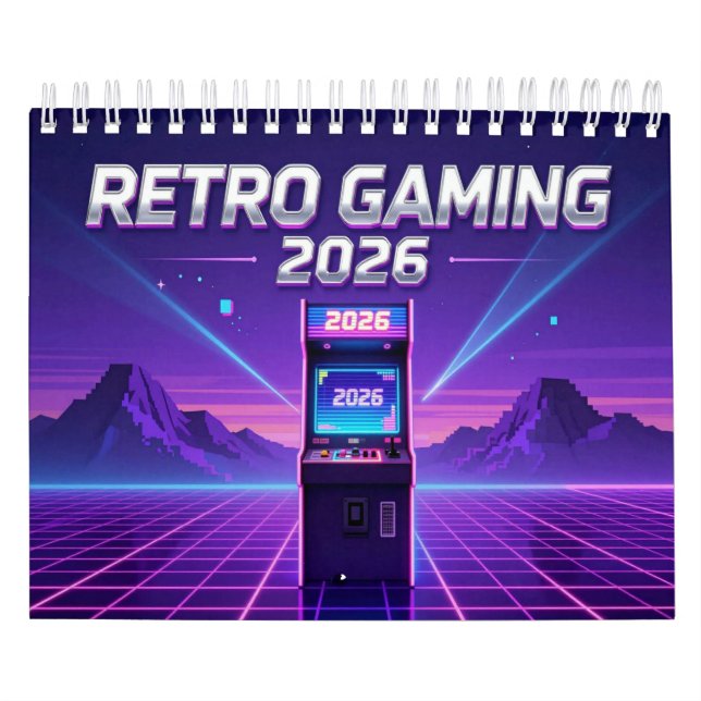 Calendário Retro Gaming 2026 Calendar (Capa)