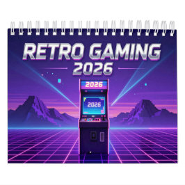 Calendário Retro Gaming 2026 Calendar