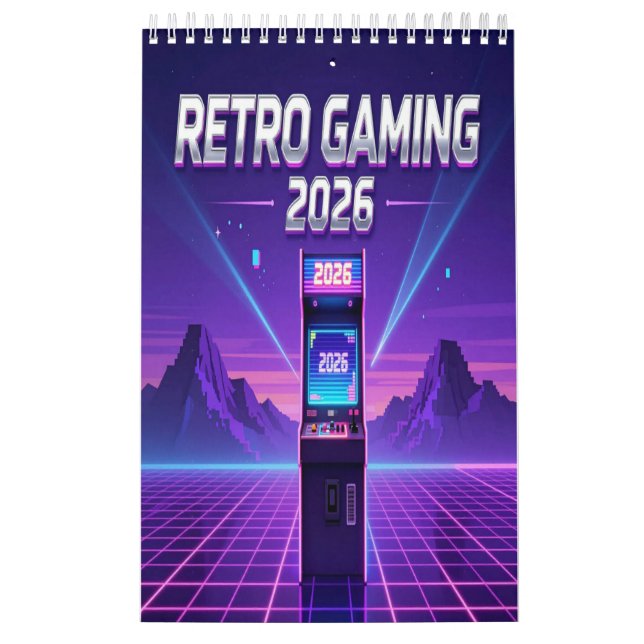 Calendário Retro Gaming 2026 Calendar (Capa)
