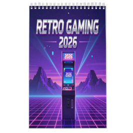 Calendário Retro Gaming 2026 Calendar
