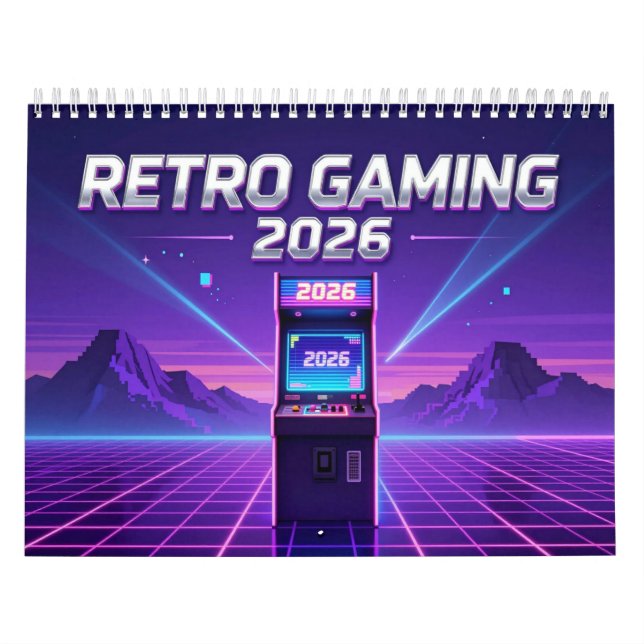Calendário Retro Gaming 2026 Calendar (Capa)