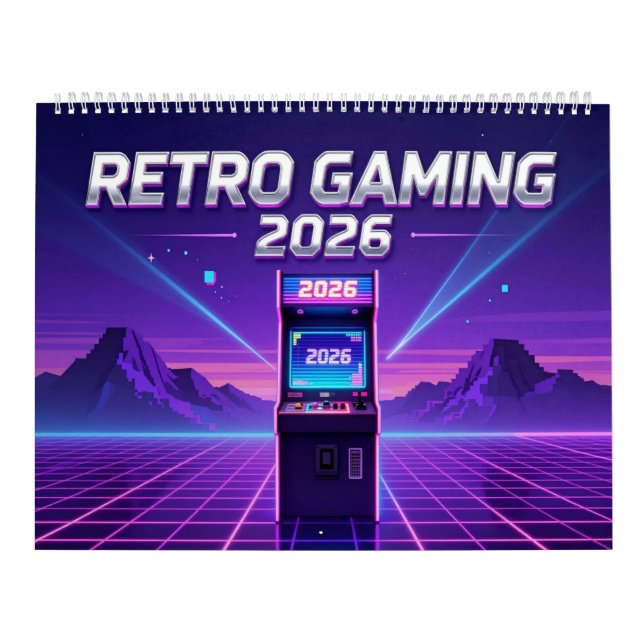 Calendário Retro Gaming 2026 Calendar (Capa)